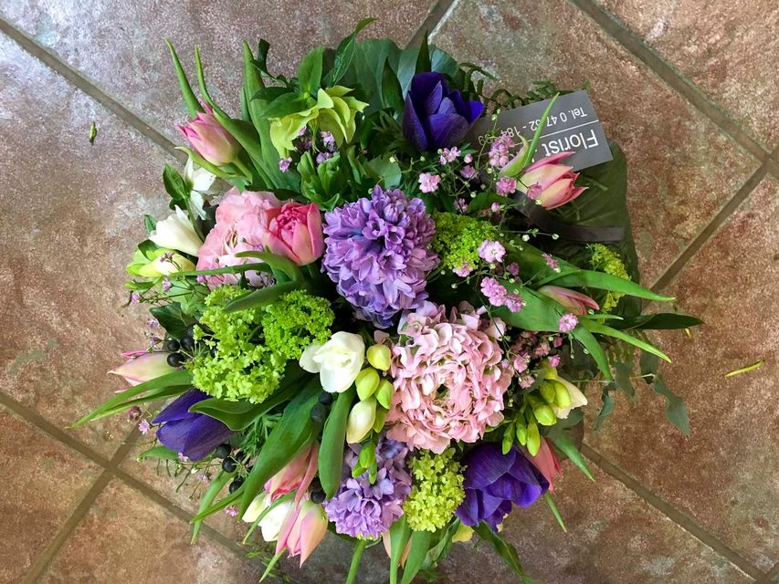 Bunter Blumenstrauß von Florist Nicky Judel aus Mulsum