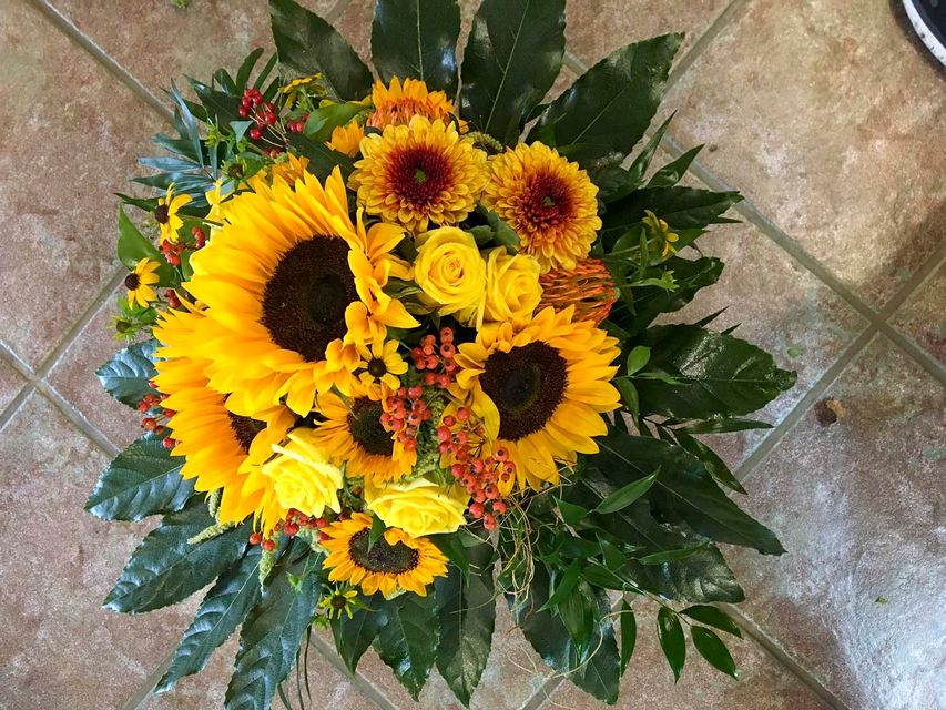 Bunter Blumenstrauß von Florist Nicky Judel aus Mulsum